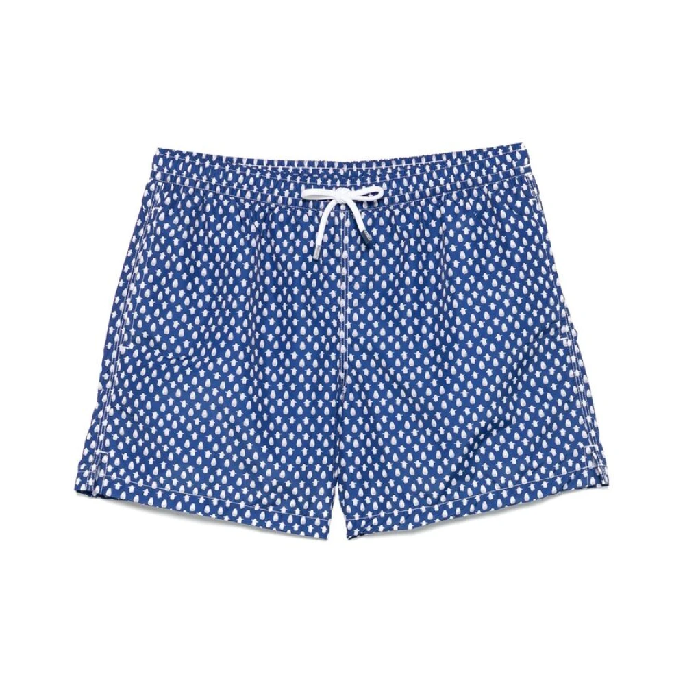 Fedeli Navy Blue Beachwear Koordshorts Blue Heren
