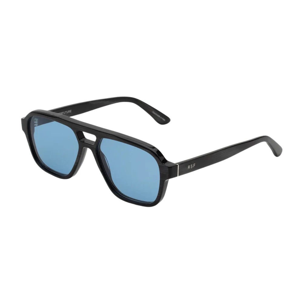 Retrosuperfuture Unisex Light Blue 0Jt Maneval Black Cat Sunglasses Acetate Black Squared Normal - Image 2