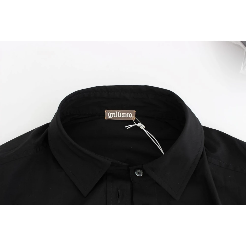 John Galliano Zwarte katoenen shirt top Black Dames