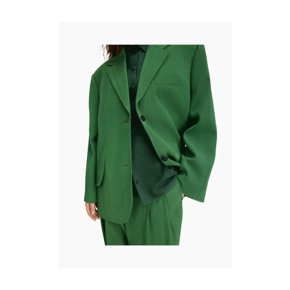 Jacquemus Groen Oversized Pak Jas Titolo Green Dames