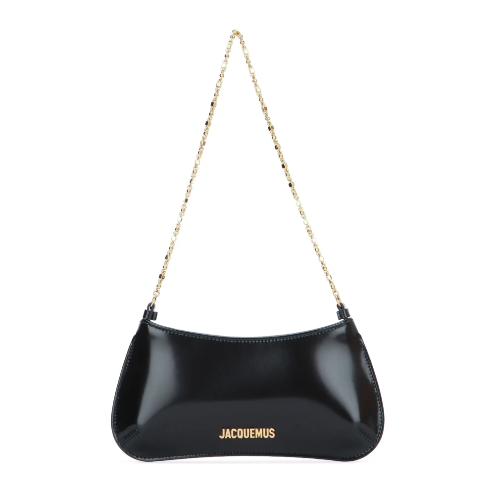 Jacquemus Black Shoulder Bags, Female, One Size, Le Petit Bisou Chaine