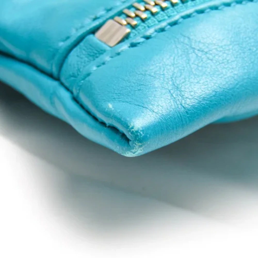 Jimmy Choo Pre-owned Leather clutches Green Dames