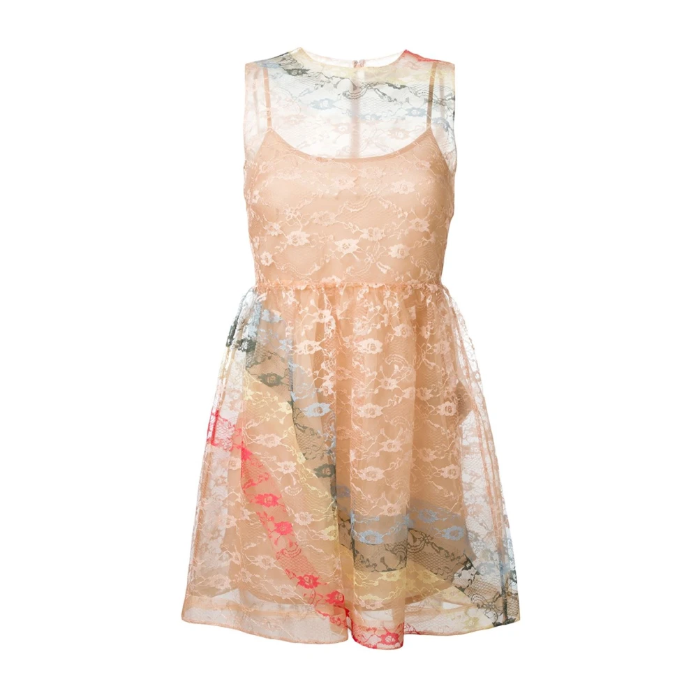 RED Valentino Regenboog Kant Jurk Multicolor Dames