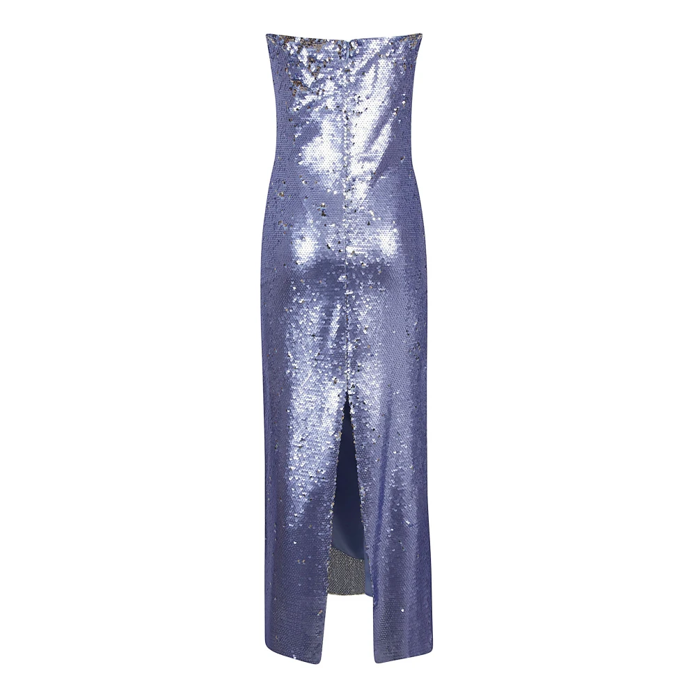 The New Arrivals Ilkyaz Ozel Phoenix Strapless Jurk Purple Dames