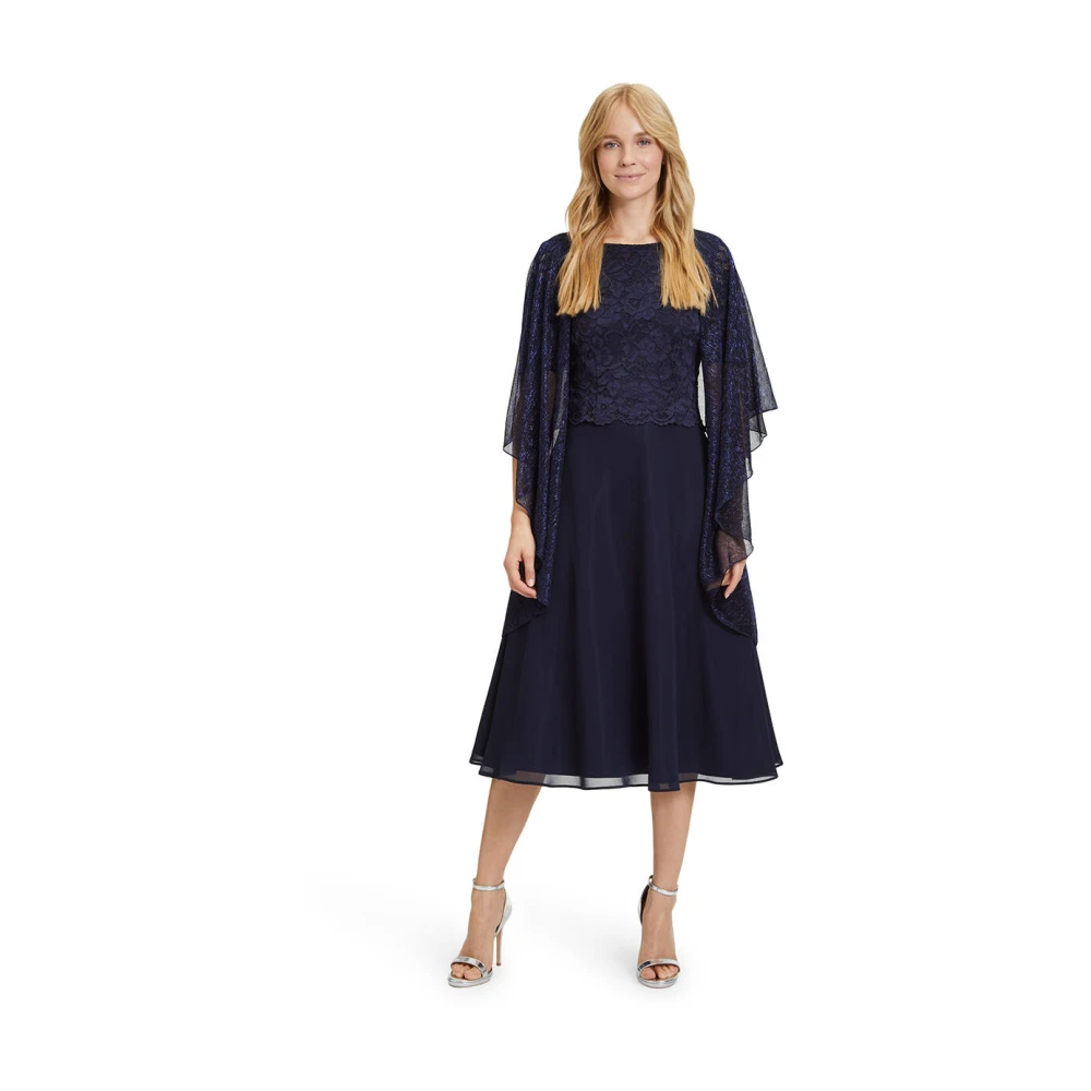 Vera Mont Elegante Sjaal voor Vrouwen Blue Dames