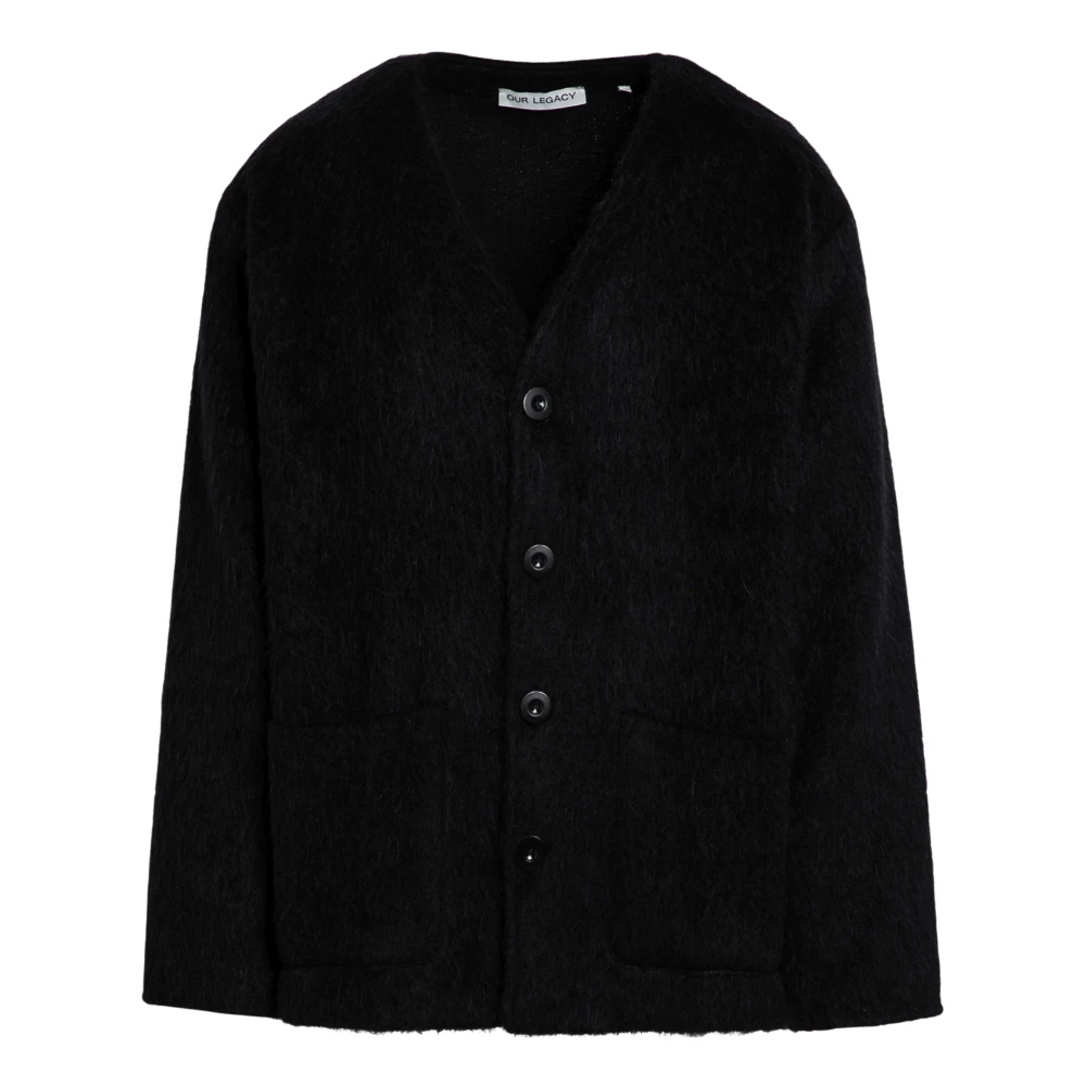 Our Legacy Korte Cardigan Trui Black Heren
