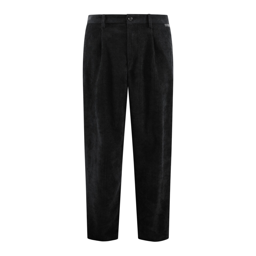 【送料&関税込】Dolce & Gabbana Slim Trousers With Zip C Stretch cotton jogging pants with tag in Black for Men