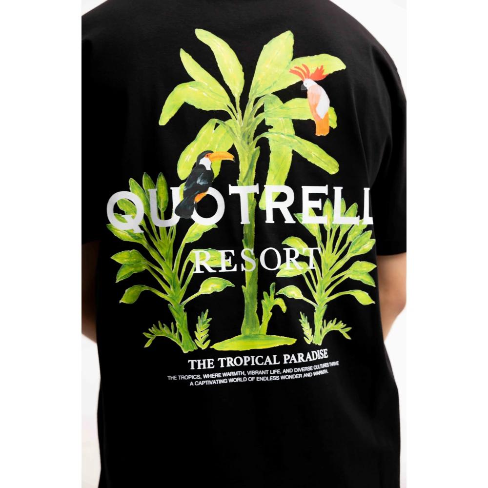 Quotrell Tropics T-Shirt Heren Zwart Black Heren