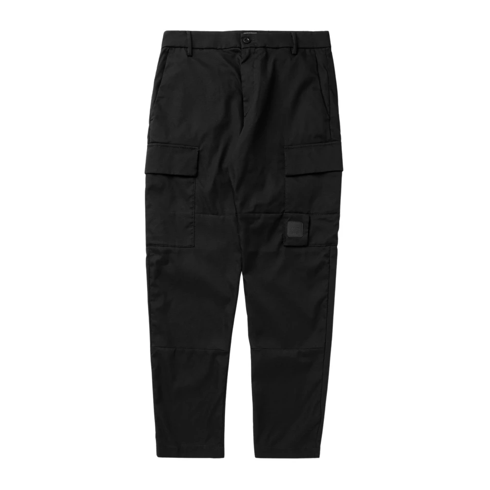 C.P. Company Zwarte Polyester Regular Fit Broek Black Heren