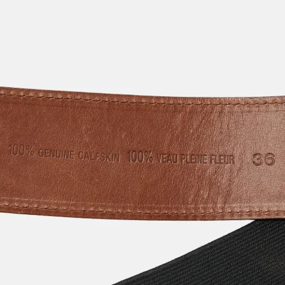Chloé Pre-owned Leather belts Brown Dames