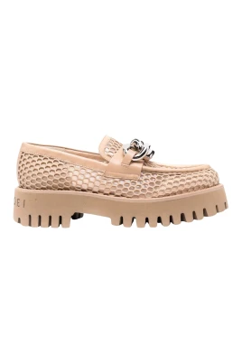 Loafers med kedjedetalj och platåsula