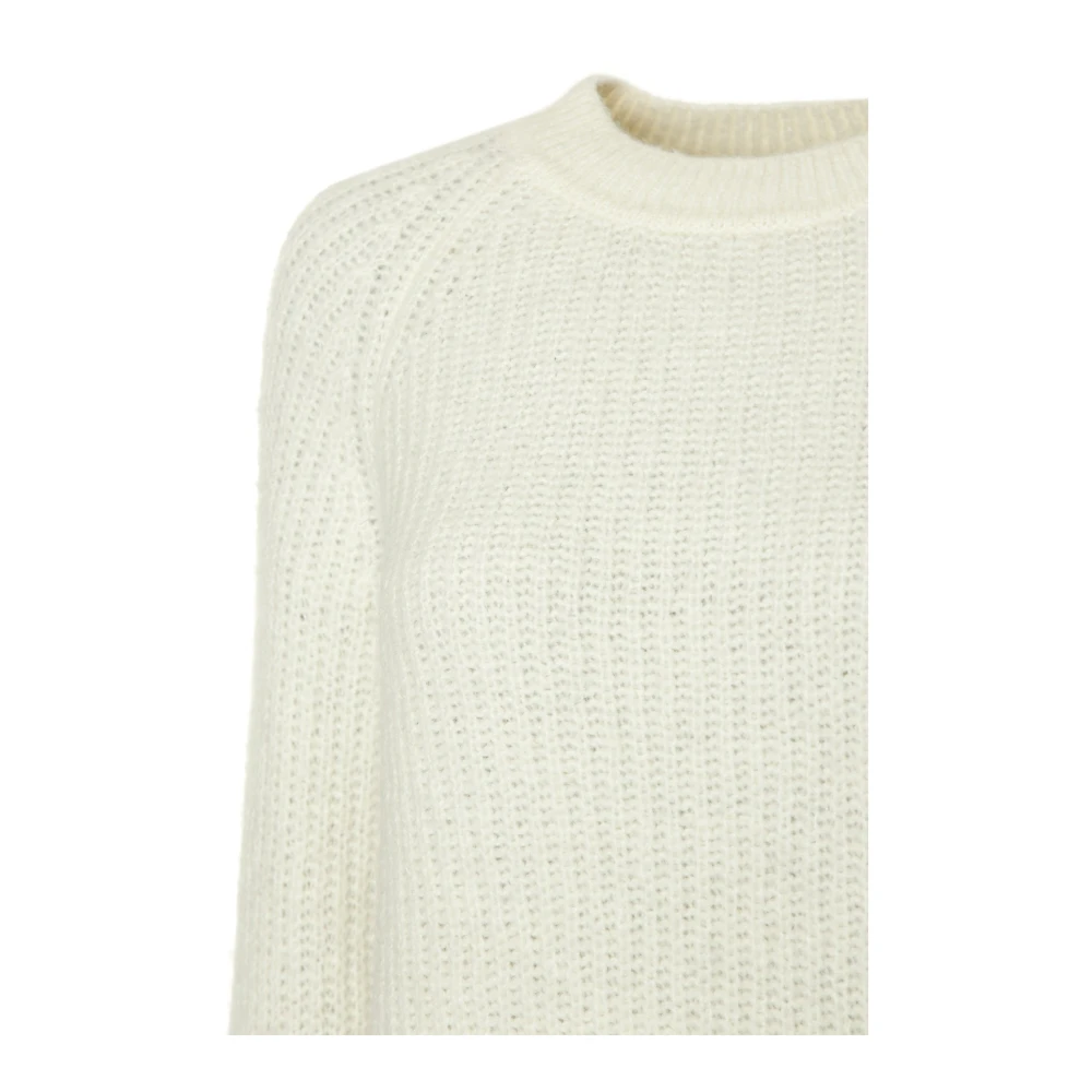 Samsøe Chunky Knit Sweater Salayla White Dames