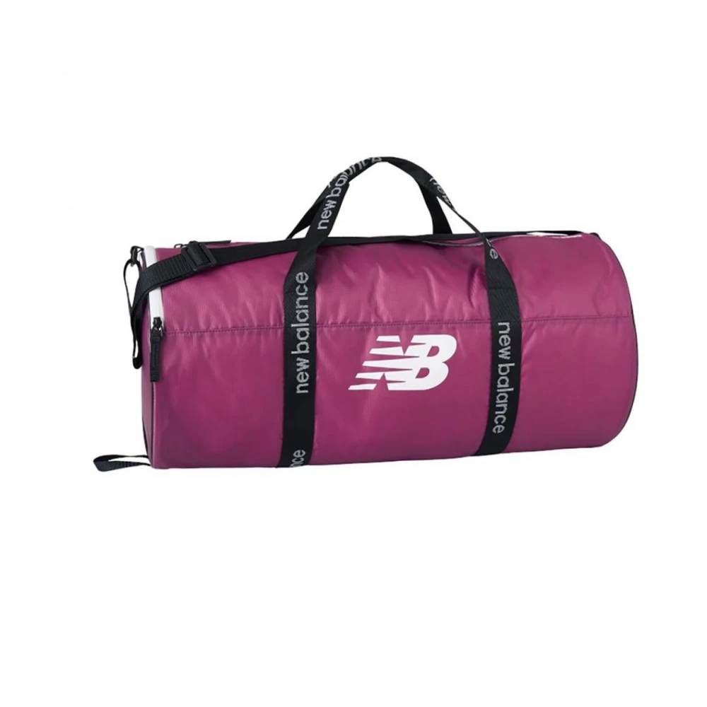 New Balance Katoenen Duffeltas voor Gym en Reizen Purple Unisex