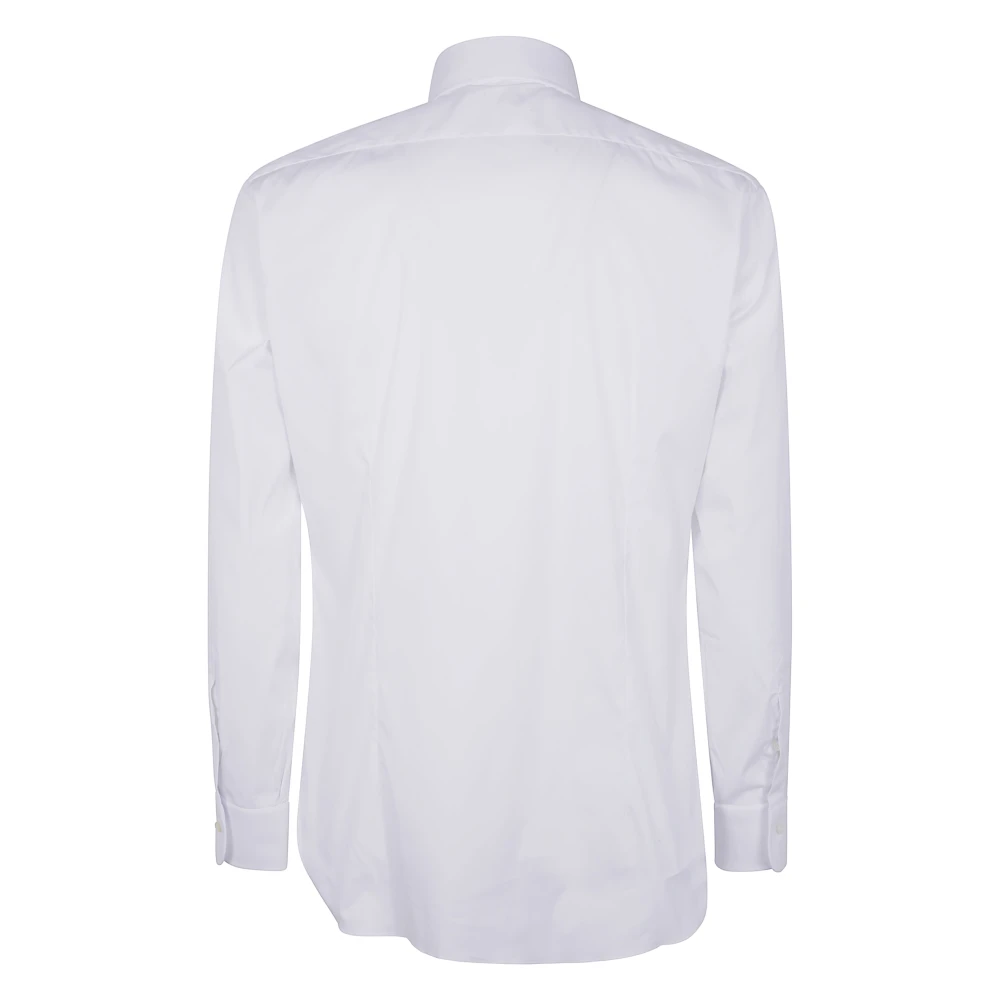 Barba Napoli Stretch Overhemd Klassieke Stijl White Heren