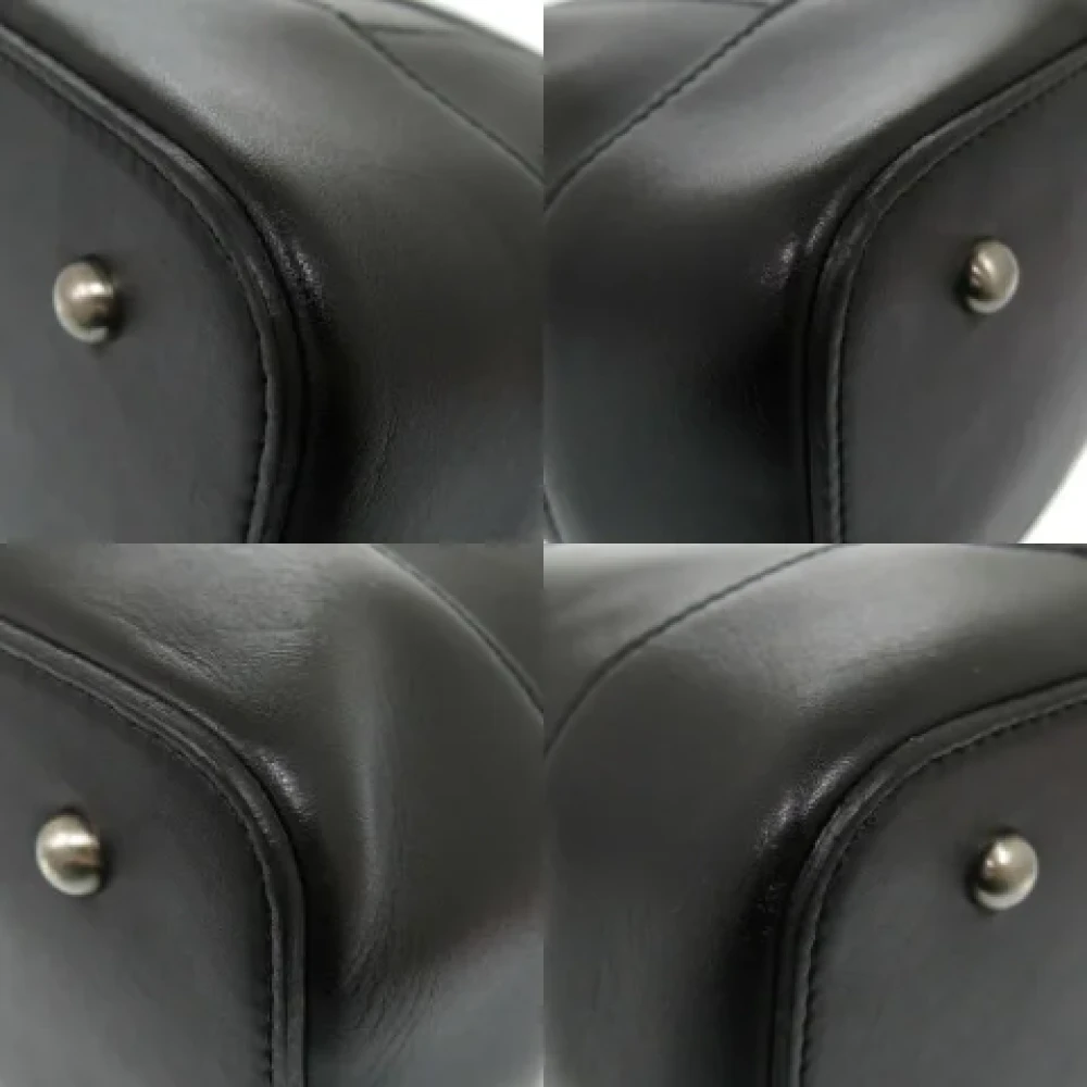 Burberry Vintage Pre-owned Leather handbags Black Dames
