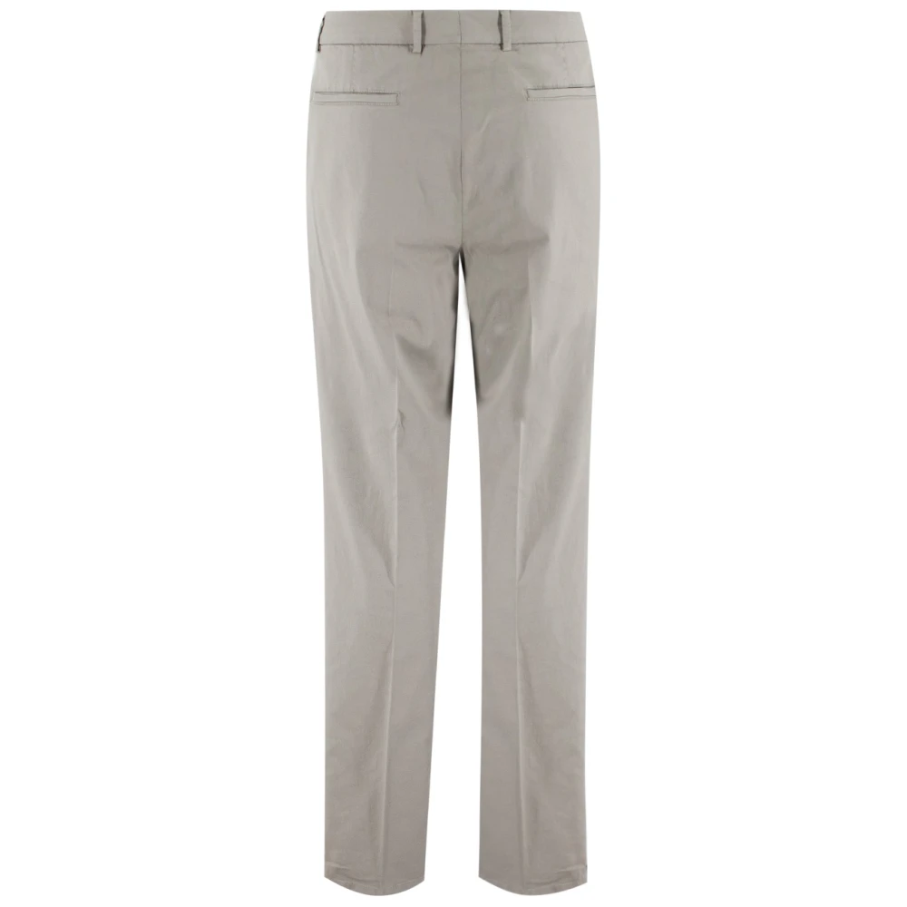 BRUNELLO CUCINELLI Getailleerde Darted Tailleband Broek Gray Heren