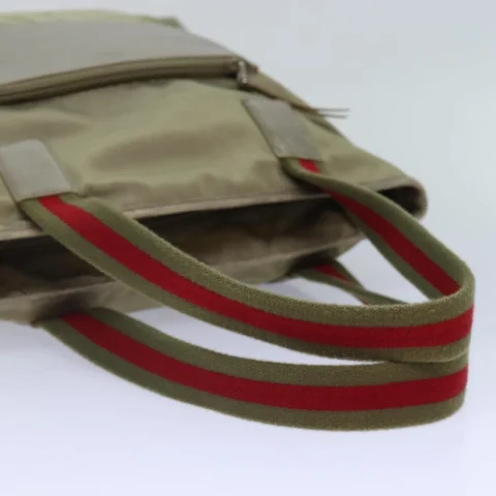 Gucci Vintage Pre-owned Nylon totes Beige Dames