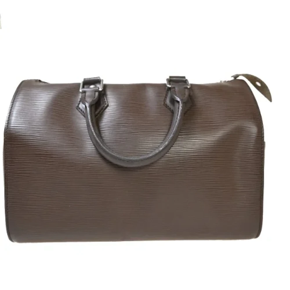 Louis Vuitton Vintage Pre-owned Leather handbags Brown Unisex