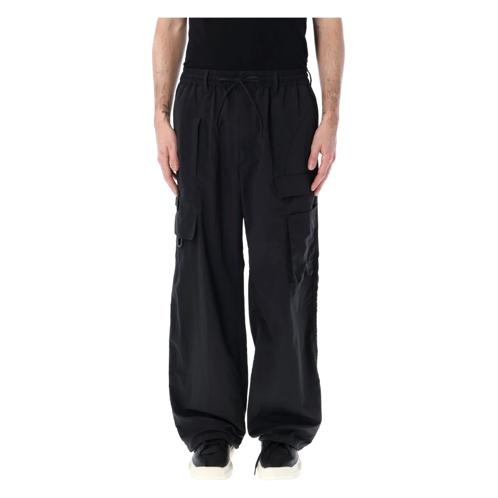 Y-3 Men's Black Clothing Trousers Ss24 - Wide Trousers - Xs - Trousers