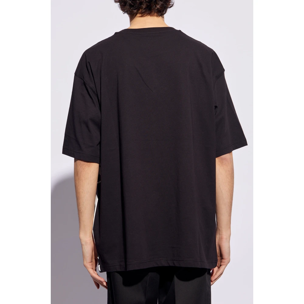 Versace Jeans Couture T-shirt met logo Black Heren