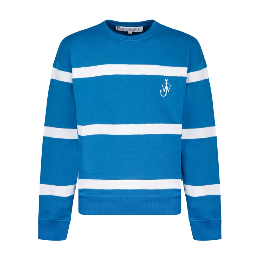 JW Anderson Blauw Gestreepte Sweatshirt Multicolor Heren
