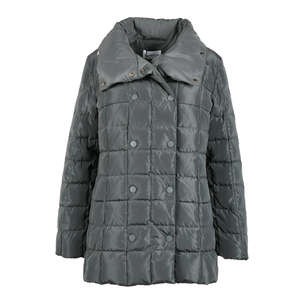 Marella Gewatteerde Polyesterjas Gray Dames