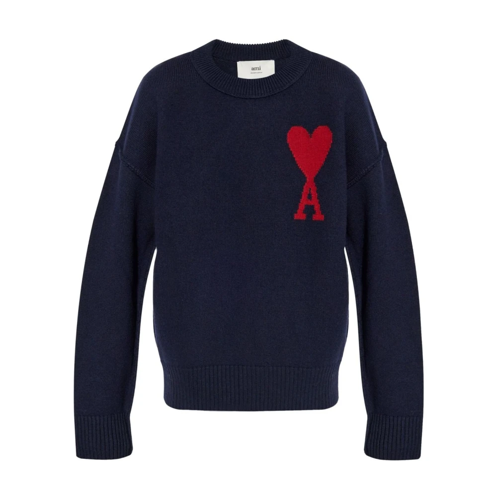 Knitwear > Round-neck Knitwear - - Ami Paris - Modalova
