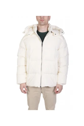 Full-zip Quiltad Ottoman Nylon Dunjacka