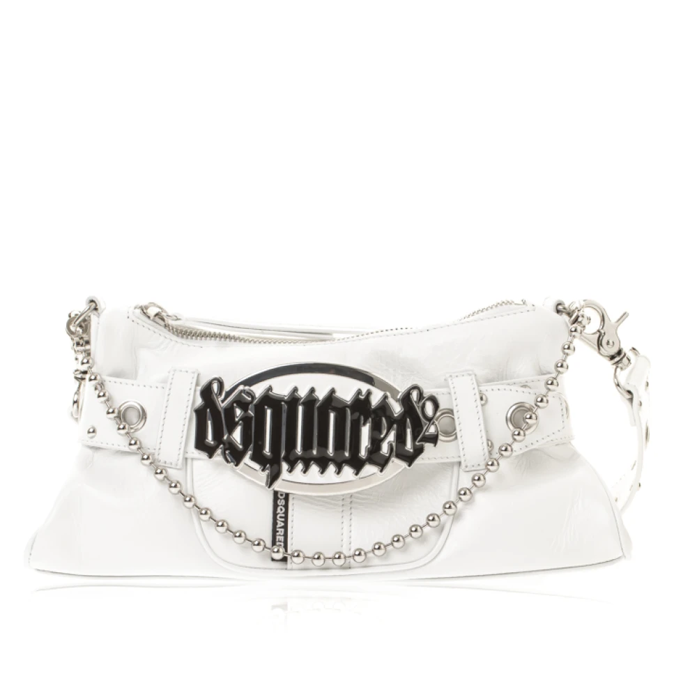 Dsquared2 Gotische Schoudertas White Dames
