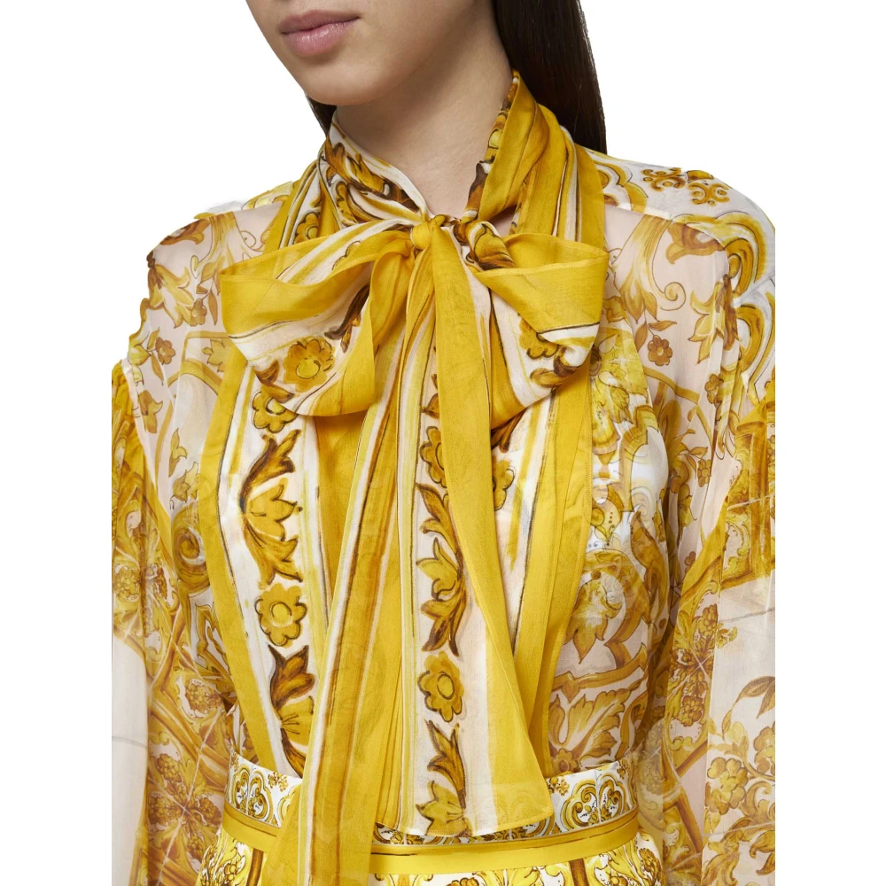 Dolce & Gabbana Stijlvolle Overhemden Collectie Multicolor Dames