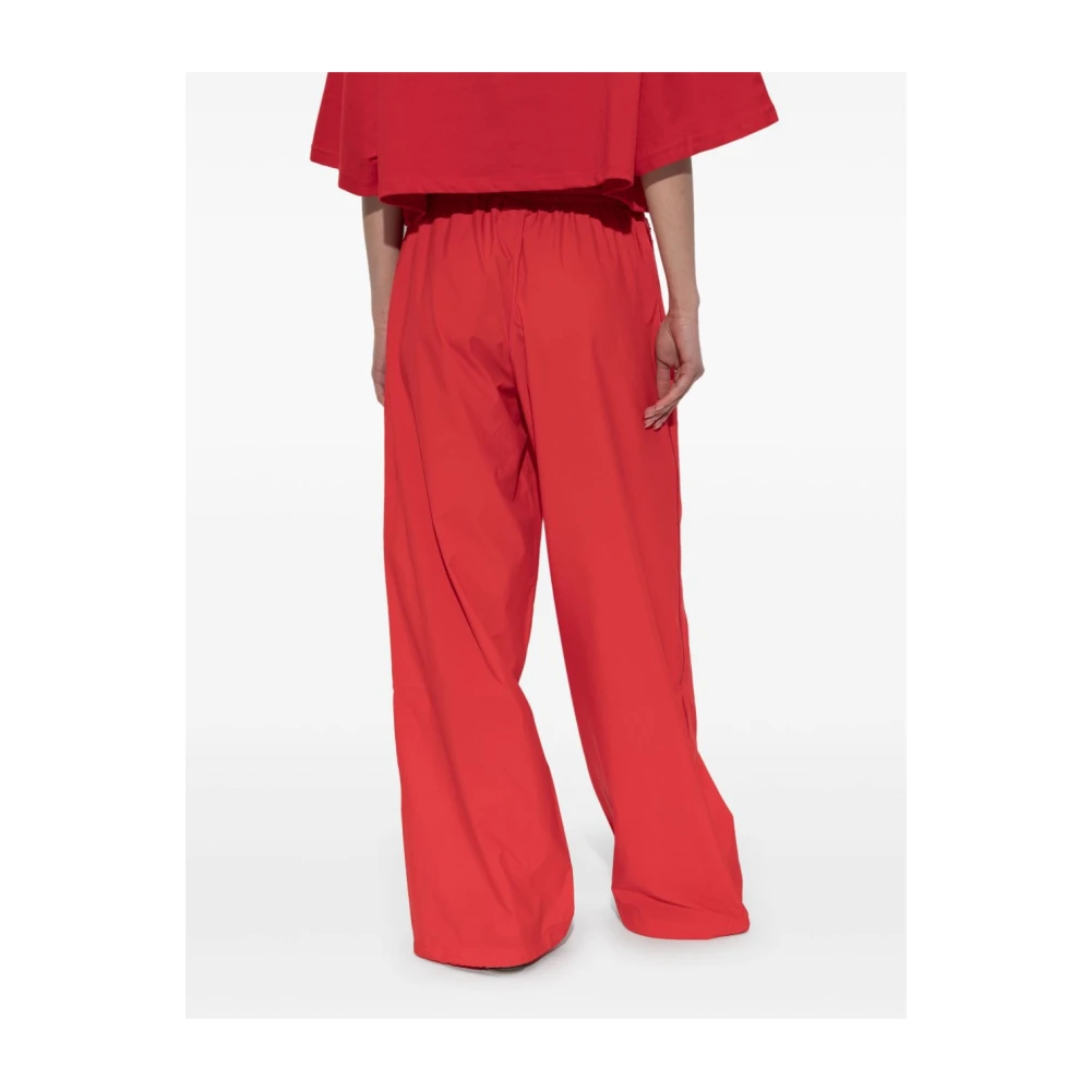 Adidas Rode Rasant Broek met Ritsdetails Red Dames