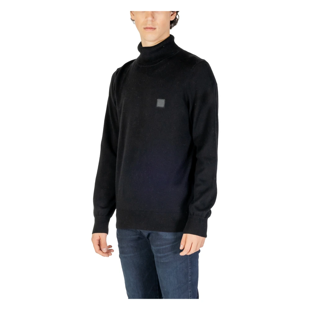 Hugo Boss Mannen Trui Herfst Winter Collectie Black Heren