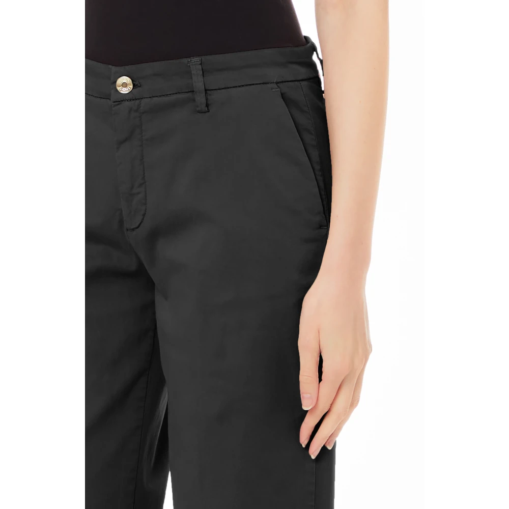 Liu Jo Flare Broek Lichtgewicht Broek Black Dames