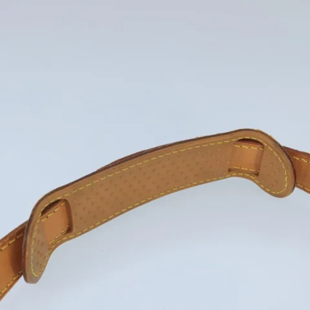 Louis Vuitton Vintage Pre-owned Leather belts Beige Dames