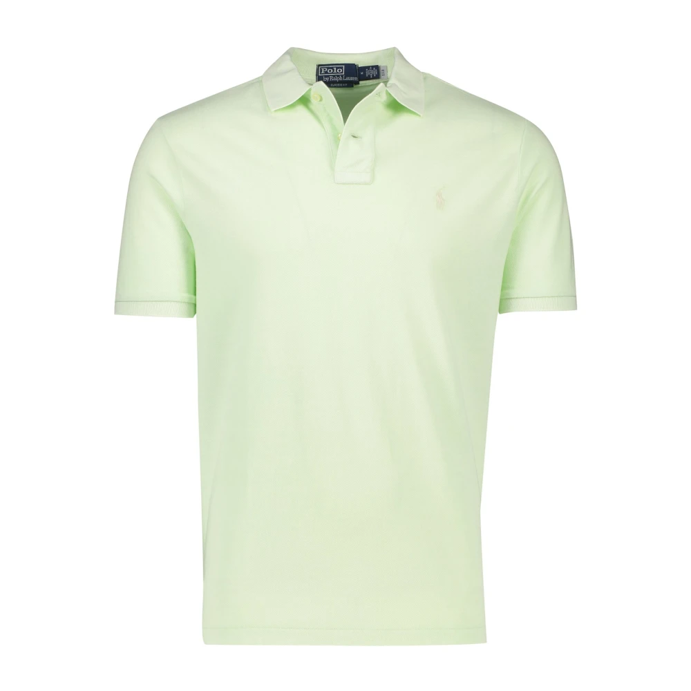 Ralph Lauren Groene polo met korte mouwen klassieke pasvorm Green Heren
