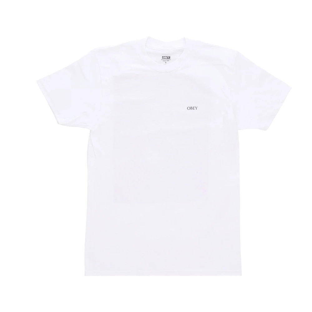 Obey Klassieke Rose Tee Wit Heren T-shirt White Heren