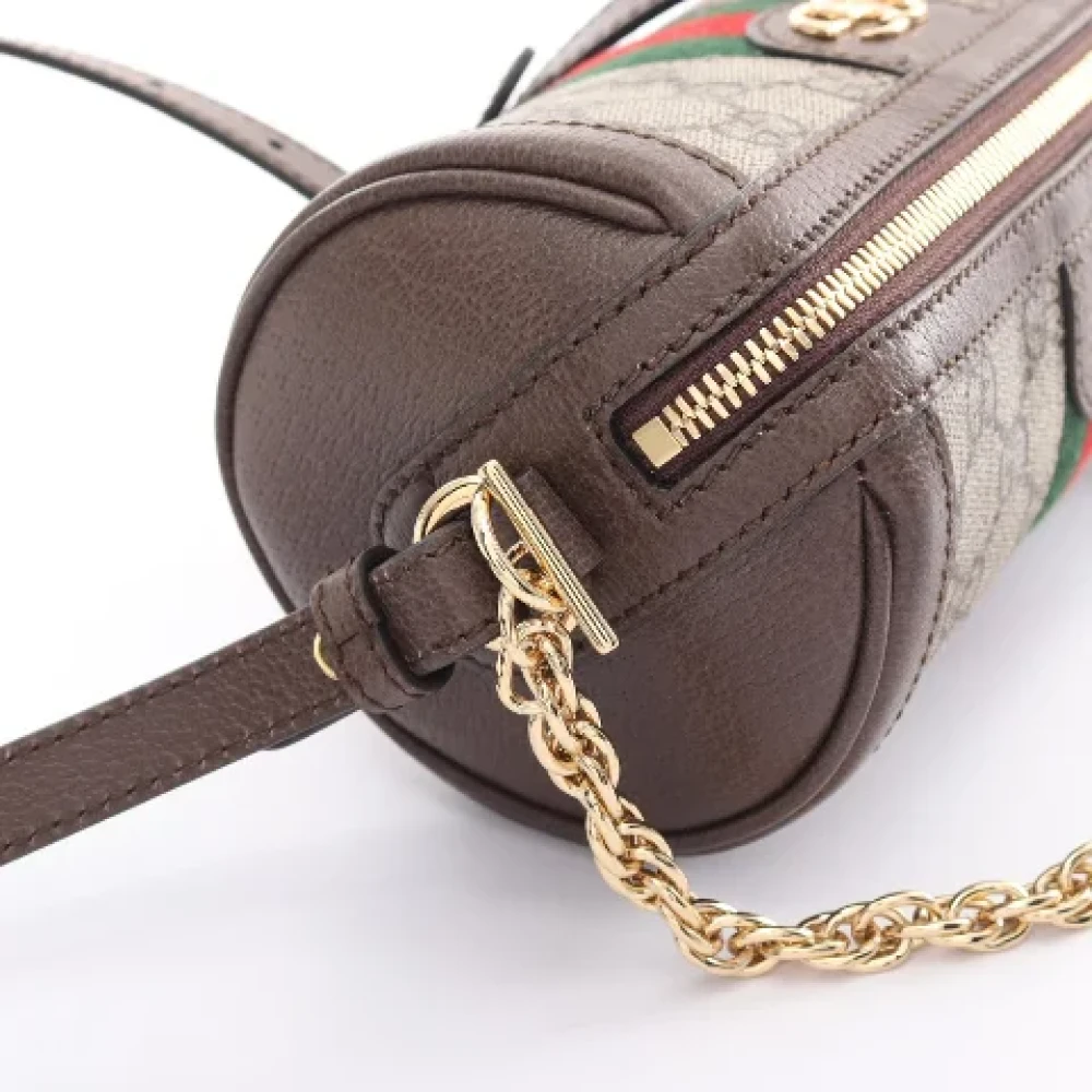 Gucci Vintage Pre-owned Canvas crossbody-bags Beige Dames