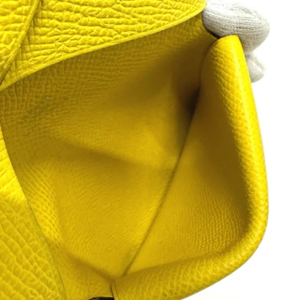 Hermès Vintage Pre-owned Leather home-office Yellow Dames