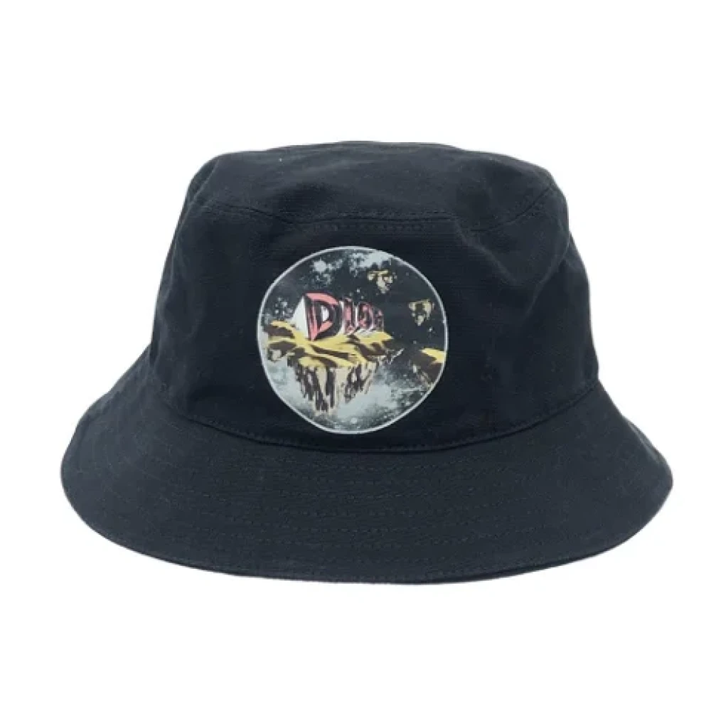 Dior Vintage Pre-owned Cotton hats Black Dames
