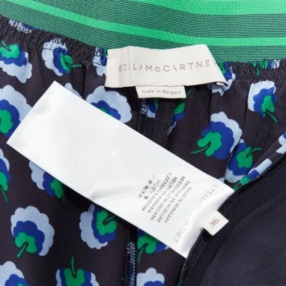 Stella McCartney Pre-owned Silk bottoms Green Dames