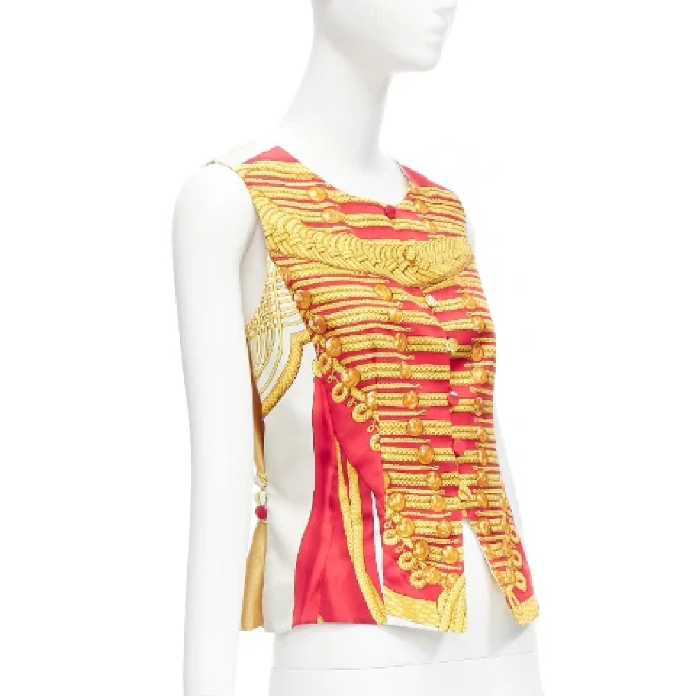 Hermès Vintage Pre-owned Silk tops Red Dames
