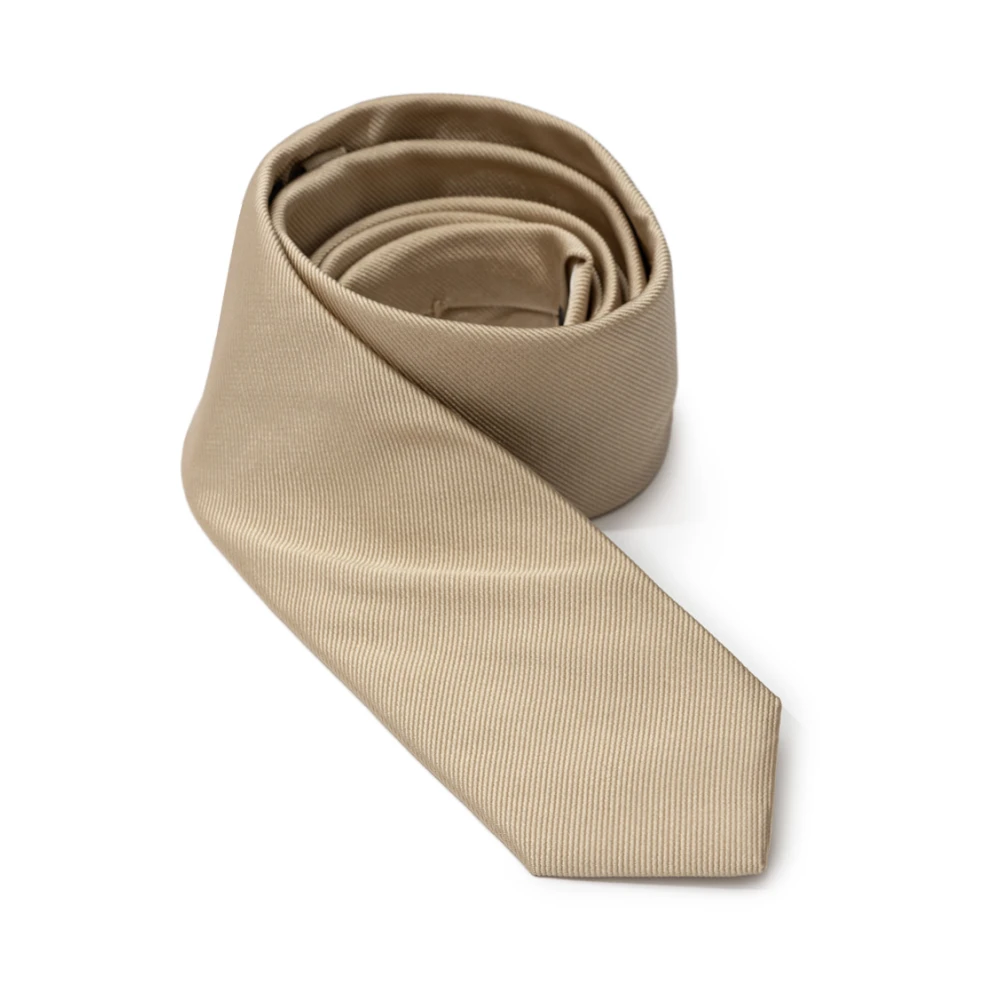 Dolce & Gabbana Gouden zijden stropdas Yellow Heren