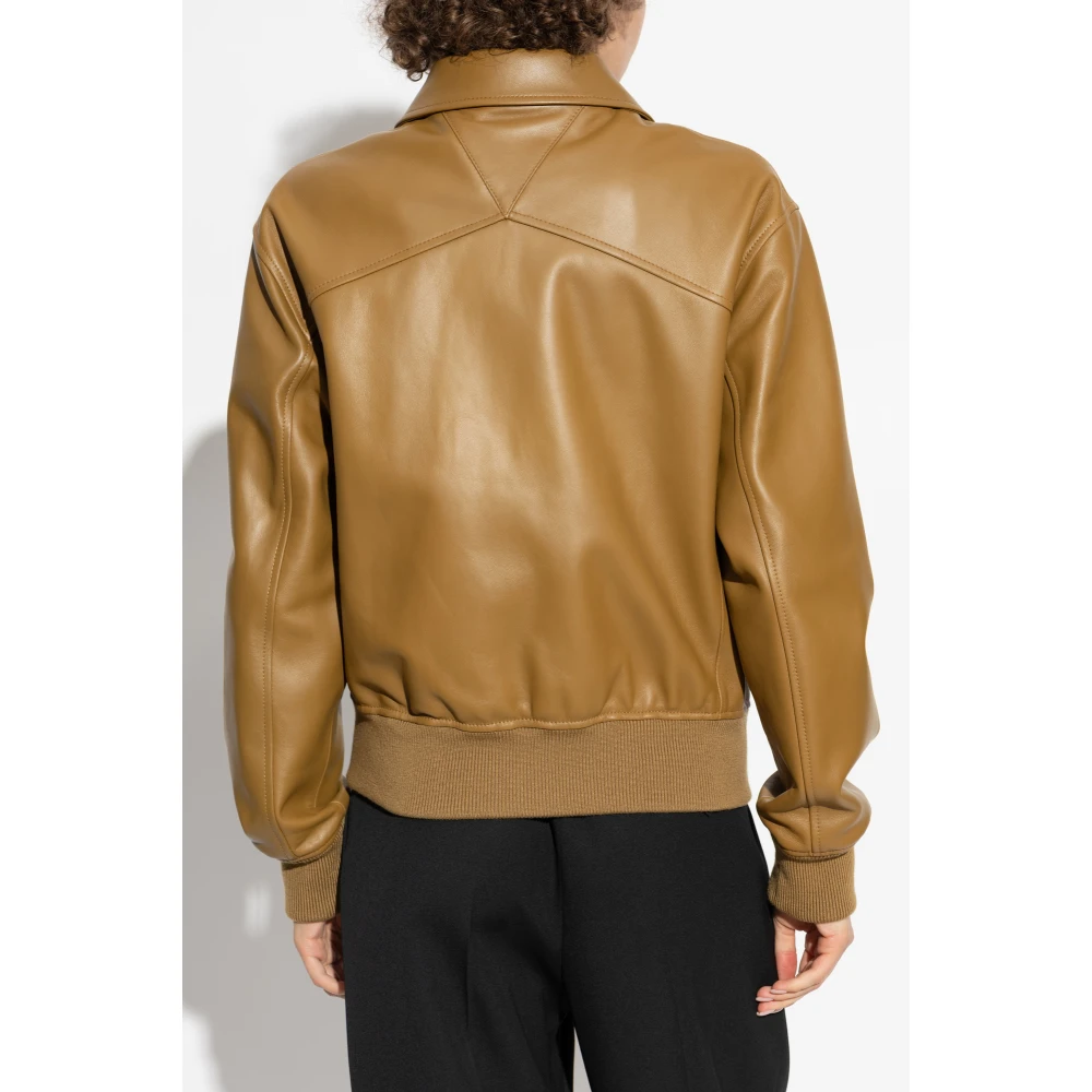 Bottega Veneta Leren jas Brown Dames