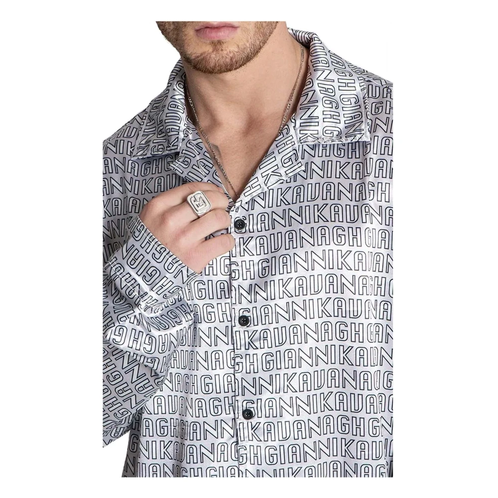 Gianni Kavanagh Tag Shirt Gray Heren