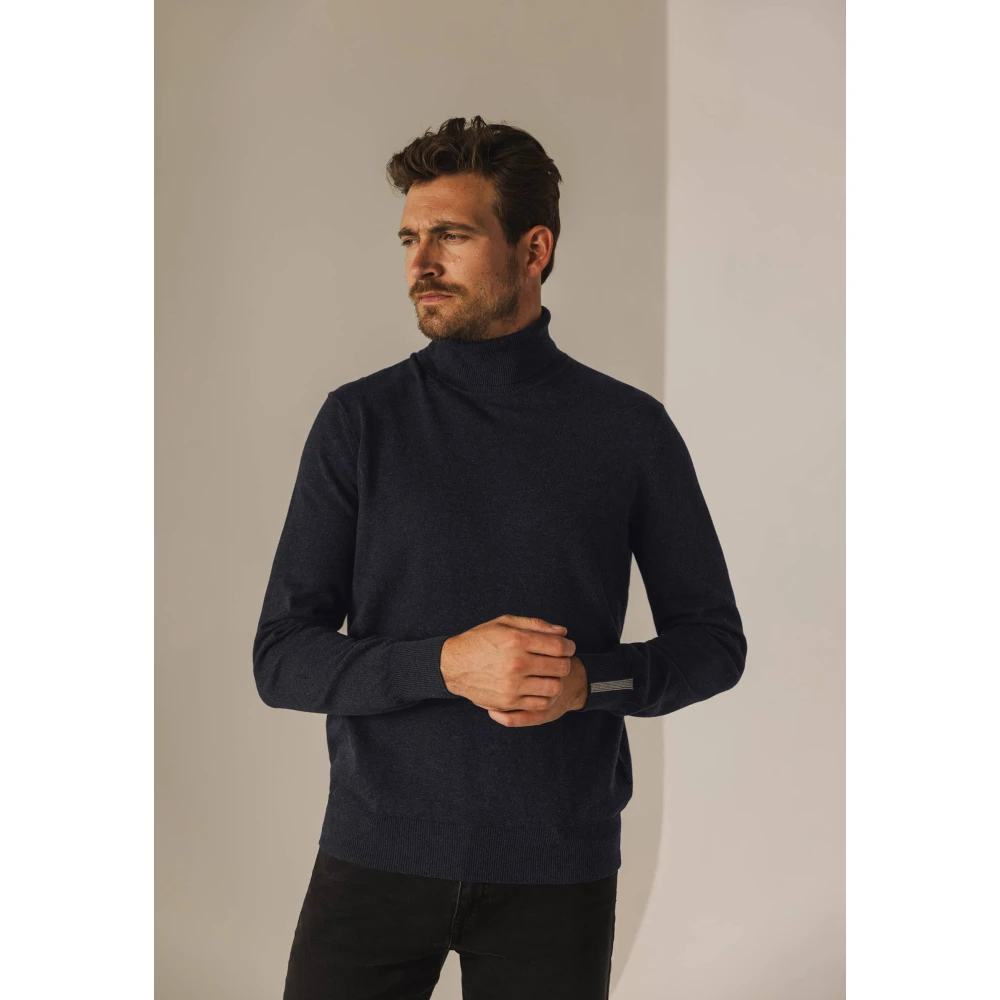 State of Art Stijlvolle Roll Neck Sweater Gray Heren