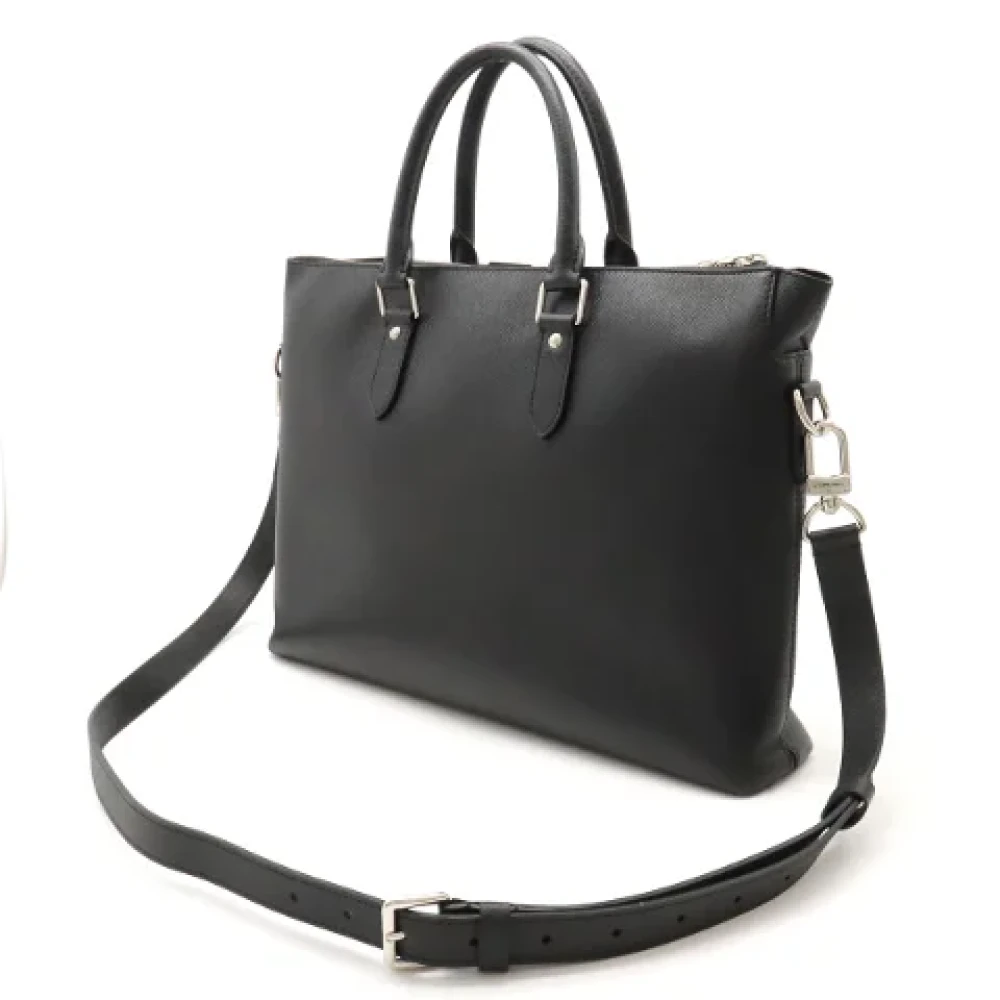 Louis Vuitton Vintage Pre-owned Leather louis-vuitton-bags Black Heren