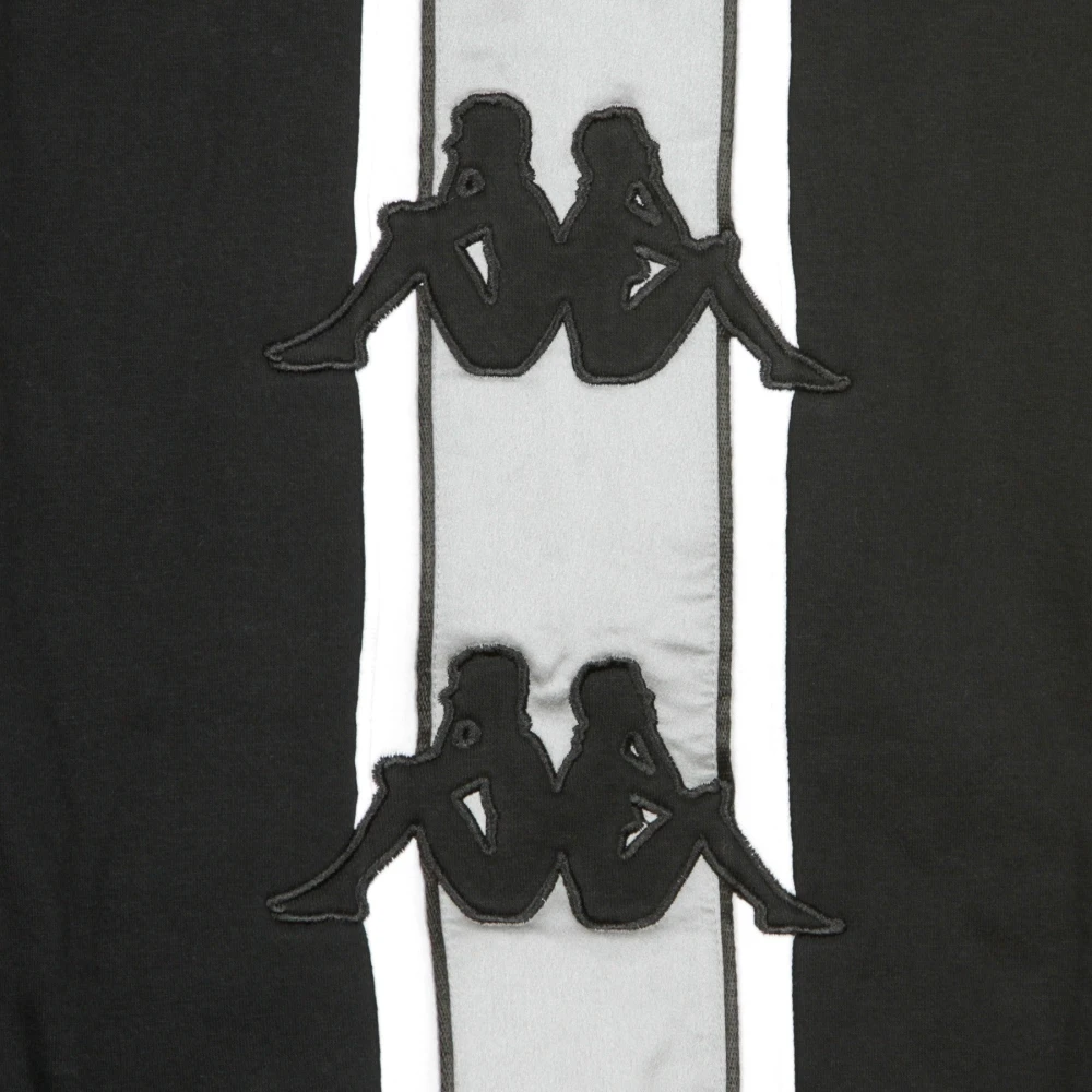 Kappa Stijlvolle Heren Crewneck Sweatshirt Zwart Grijs Black Heren