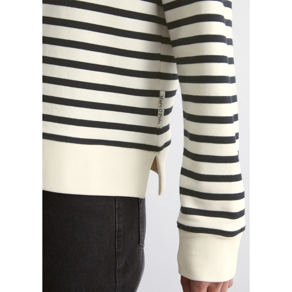 Marc O'Polo Gestreepte capuchontrui relaxed Multicolor Dames