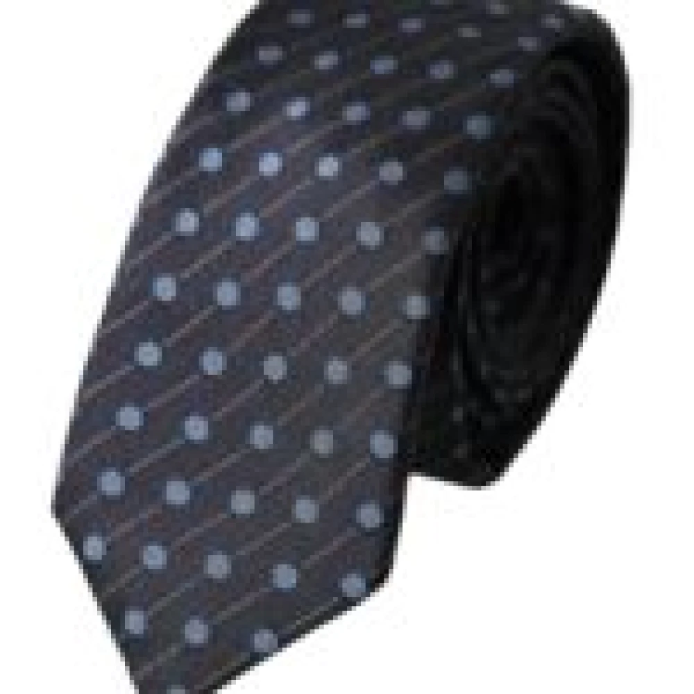 Dolce & Gabbana Zijden stropdas met polka dot-patroon Black Heren