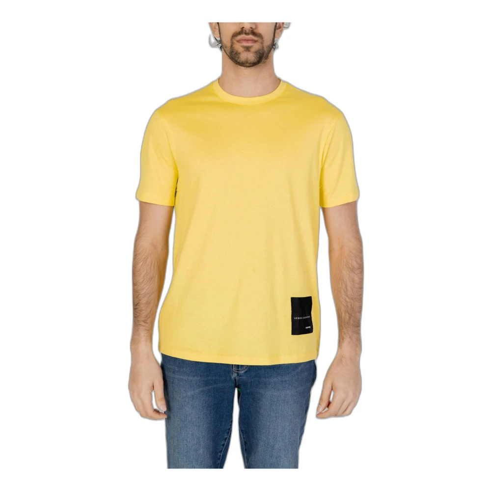 Armani Exchange T-Shirts Yellow Heren